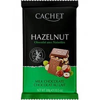 Шоколад "Cachet" молочний з фундуком, 300 грам