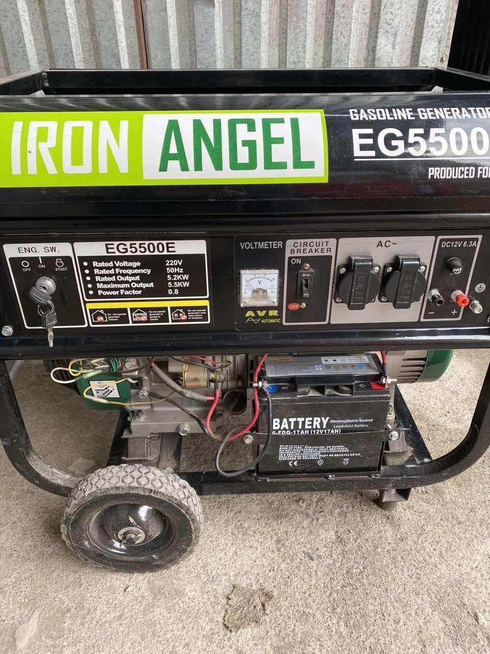 Генератор бензиновий Iron Angel EG 5500 E