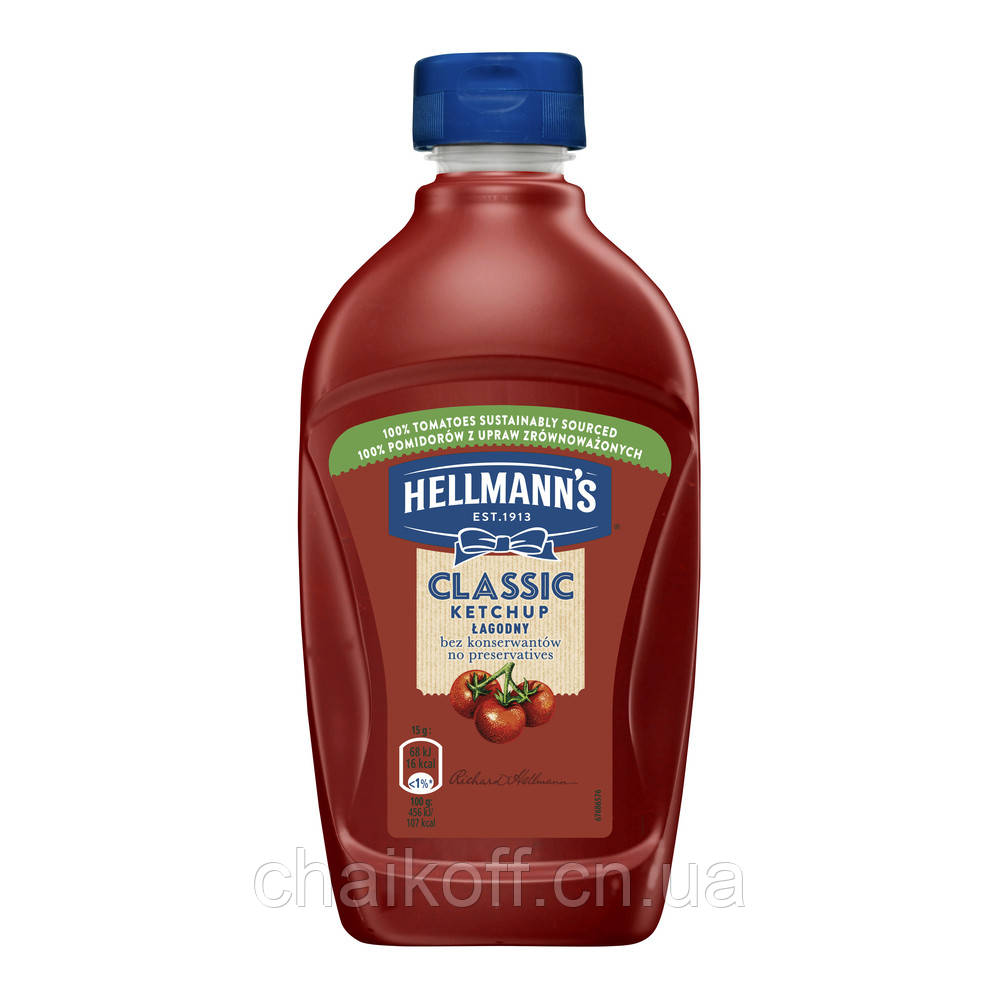 Кетчуп томатний Hellmann's Classic Ketchup Lagodny 485 г