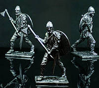 Статуэтка коллекционная Викинг 6,5 см фигурка из металла и олова, антиквариат, декор интерьер