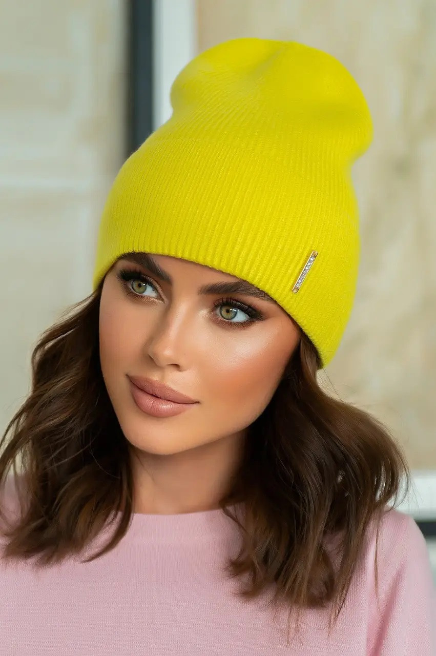 Стильна жіноча шапка Bianka, жовта