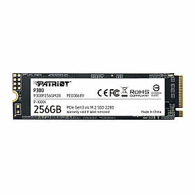 Накопичувач SSD M.2 Patriot P300 256GB NVMe 2280 PCIe 3.0 3D TLC ly