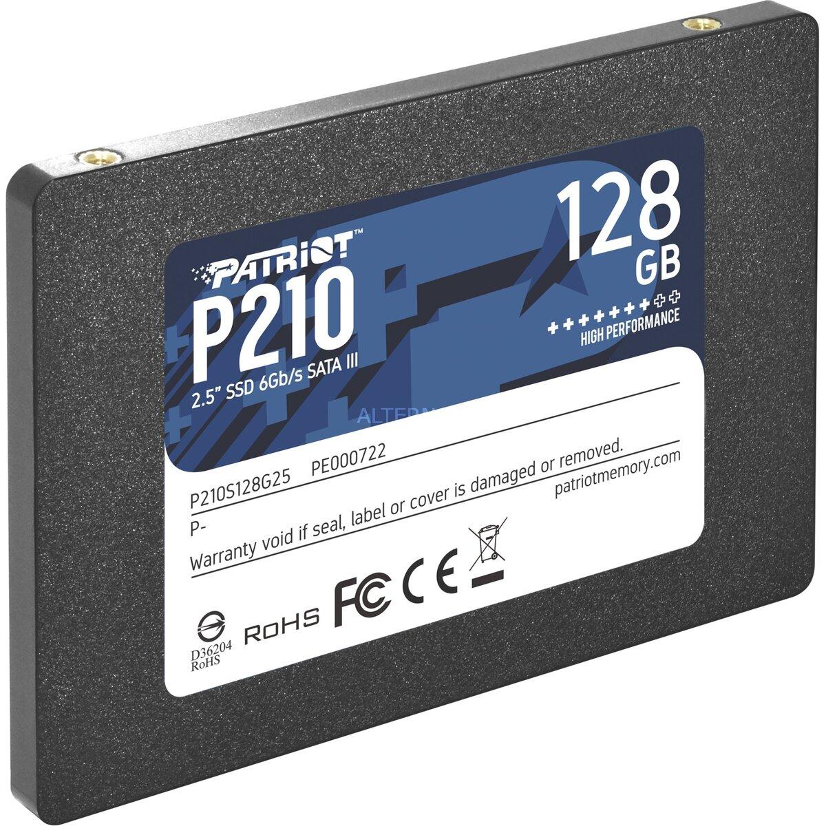 Накопичувач SSD Patriot P210 128GB 2.5" 7mm SATAIII 3D QLC lly