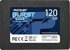 Накопичувач SSD Patriot Burst Elite 120GB 2.5" 7mm SATAIII TLC 3D lly