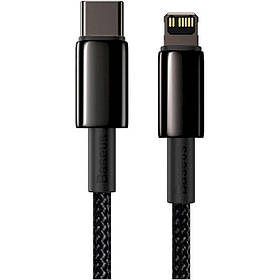 Кабель Baseus Tungsten Gold Fast Charging Data Cable Type-C to iP PD 20W 1m Black ly