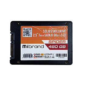 Накопичувач SSD Mibrand Spider 480GB 2.5" 7mm SATAIII Bulk lly