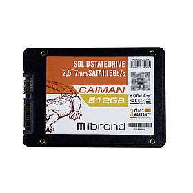 Накопичувач SSD Mibrand Caiman 512GB 2.5" 7mm SATAIII Bulk lly