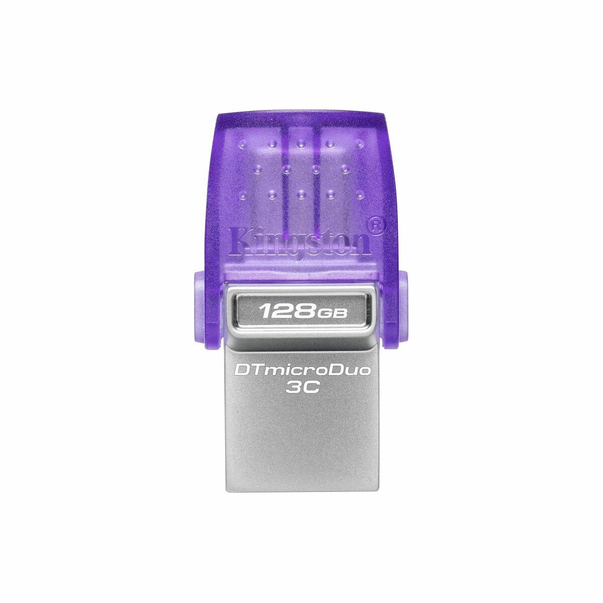 Флеш-накопичувач Kingston USB 3.2 DT microDuo 3C 128GB (Type-A/Type-C) (200Mb/s) yL.