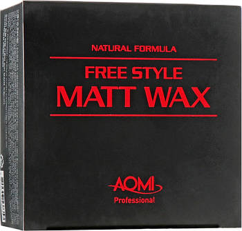 Матовий віск для волосся всіх типів від пуху та статичної електрики AOMI Free Style Matt Wax