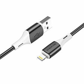 Кабель BOROFONE BX79 Type-C to iP 3A, 20W, 1m,, silicone, silicone connectors, Black ly
