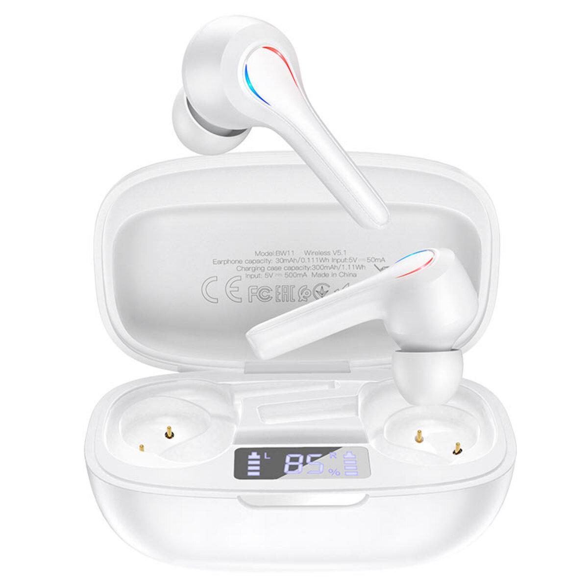 Навушники BOROFONE BW11 Graceful sound true wireless BT headset White lly