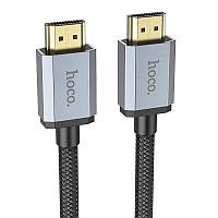 Кабель HDMI-HDMI 1 метр 4K HOCO US03 |1м/HDMI 2.1/4K| Черный