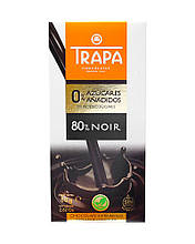 Шоколад 80г TRAPA 0% чорний 80%