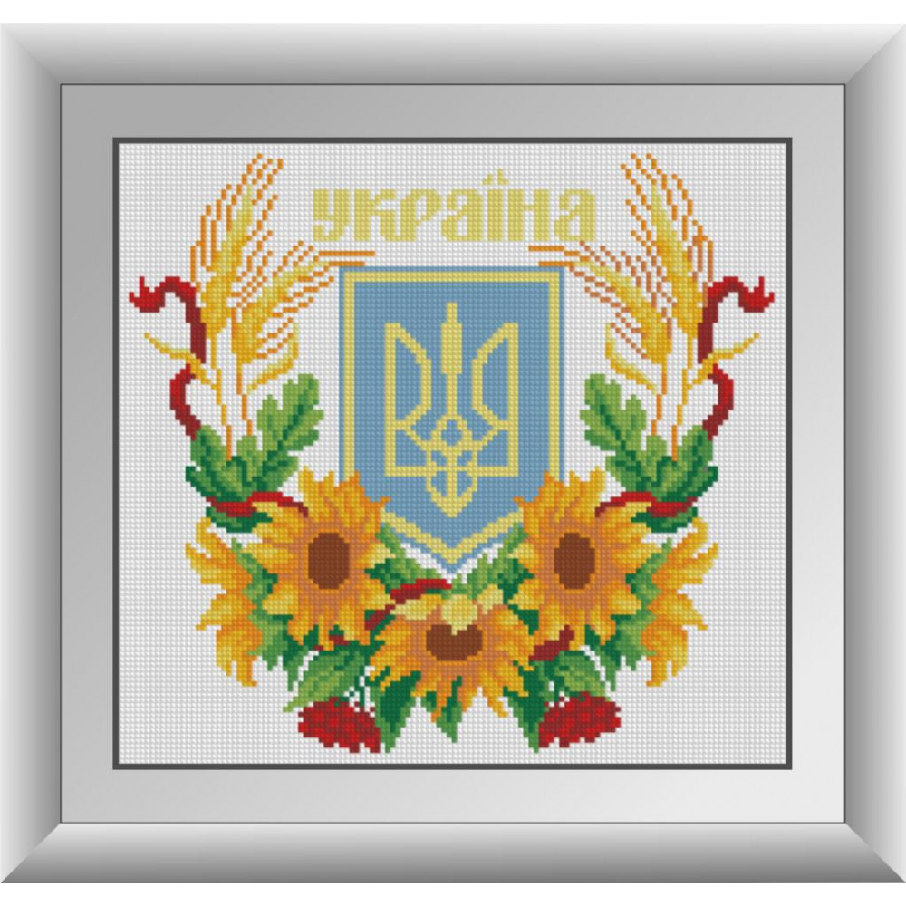 Алмазна мозаїка Герб України 2 Dream Art 30085 (30 x 32,5 см)