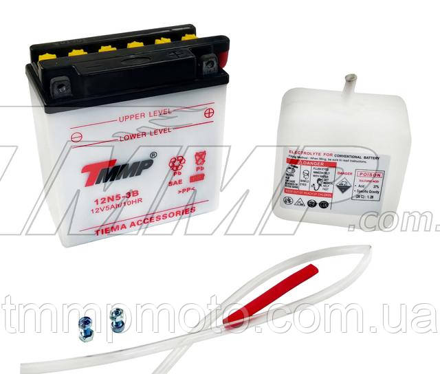 Аккумулятор 12V5a.h заливной (размер JAWA) 125*58*115mm   TMMP