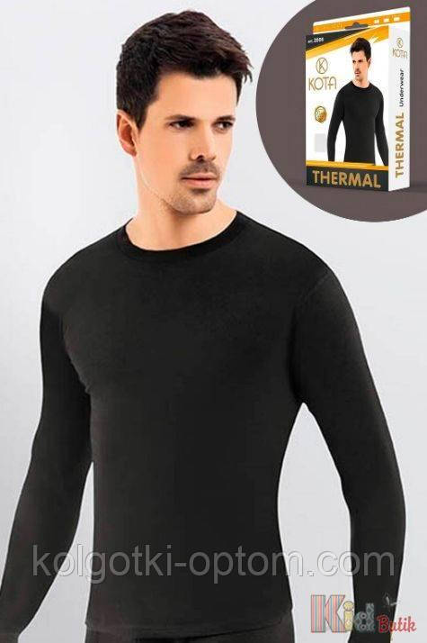 ОПТОМ Термокофта чоловіча батал чорна (XXL см)  KOTA 8680713102196, фото 1