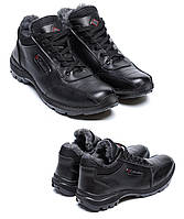 Мужские зимние кожаные ботинки Colum ZK Antishok Winter Sho, Сапоги, кроссовки зимние черные. Мужская обувь