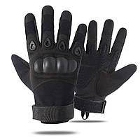 Тактические перчатки с закрытыми пальцами (М-2XL), Черные / Мотоперчатки, М