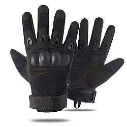 Тактичні рукавички із закритими пальцями (М-XXL) Чорні / Чоловічі рукавички закриті, L