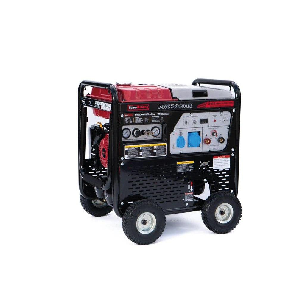 Бензиновий генератор 5кВт HyperWelding PWC7.0-200A, фото 1