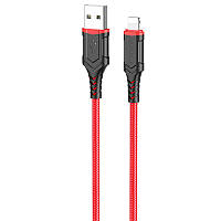 Кабель зарядки и синхронизации Borofone BX67 USB to Lightning (1m) Красный