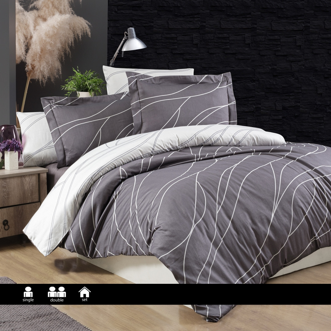 Турецьке Постільне Бельє First Choice Cotton Mesi Quick Silver Сатин
