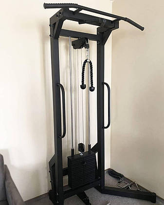 Блокова рама одинарна стек 100 кг Профсерія Силові тренажери Блокова рама кросовер, фото 2