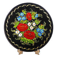 Настольная расписная тарелка, оригинальный украинский сувенир Летние краски М-2