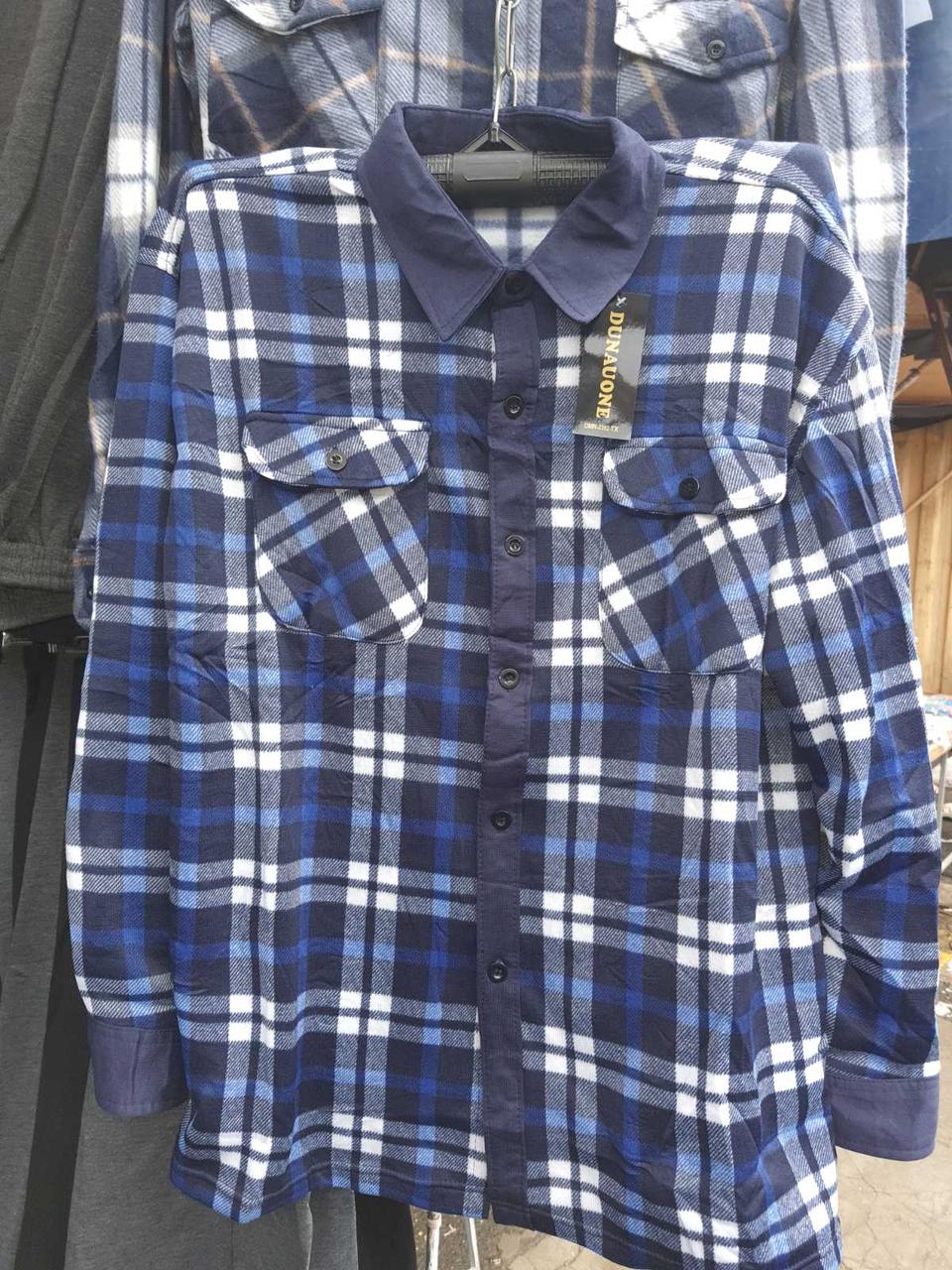 Сорочка тепла чоловіча норма на флісі, фото 1