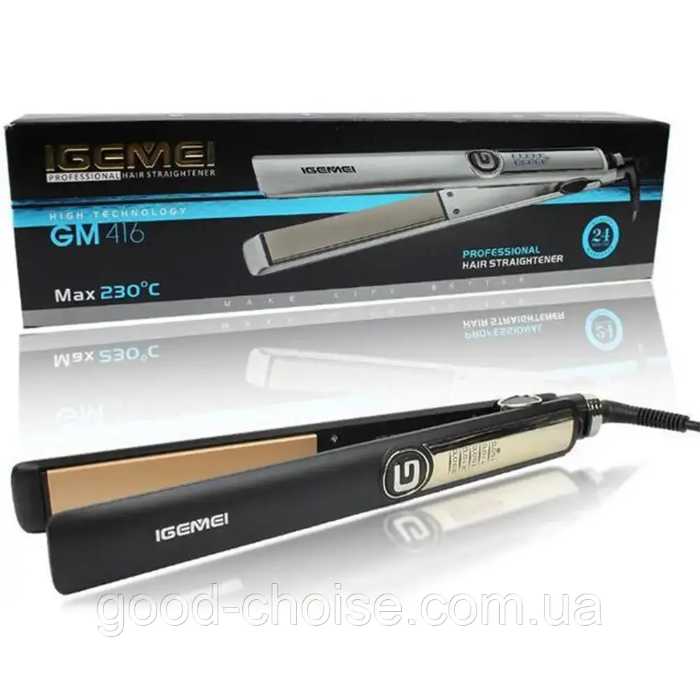 Плойка для волосся GEEMY GM 416 / Праска випрямляч для волосся, фото 1