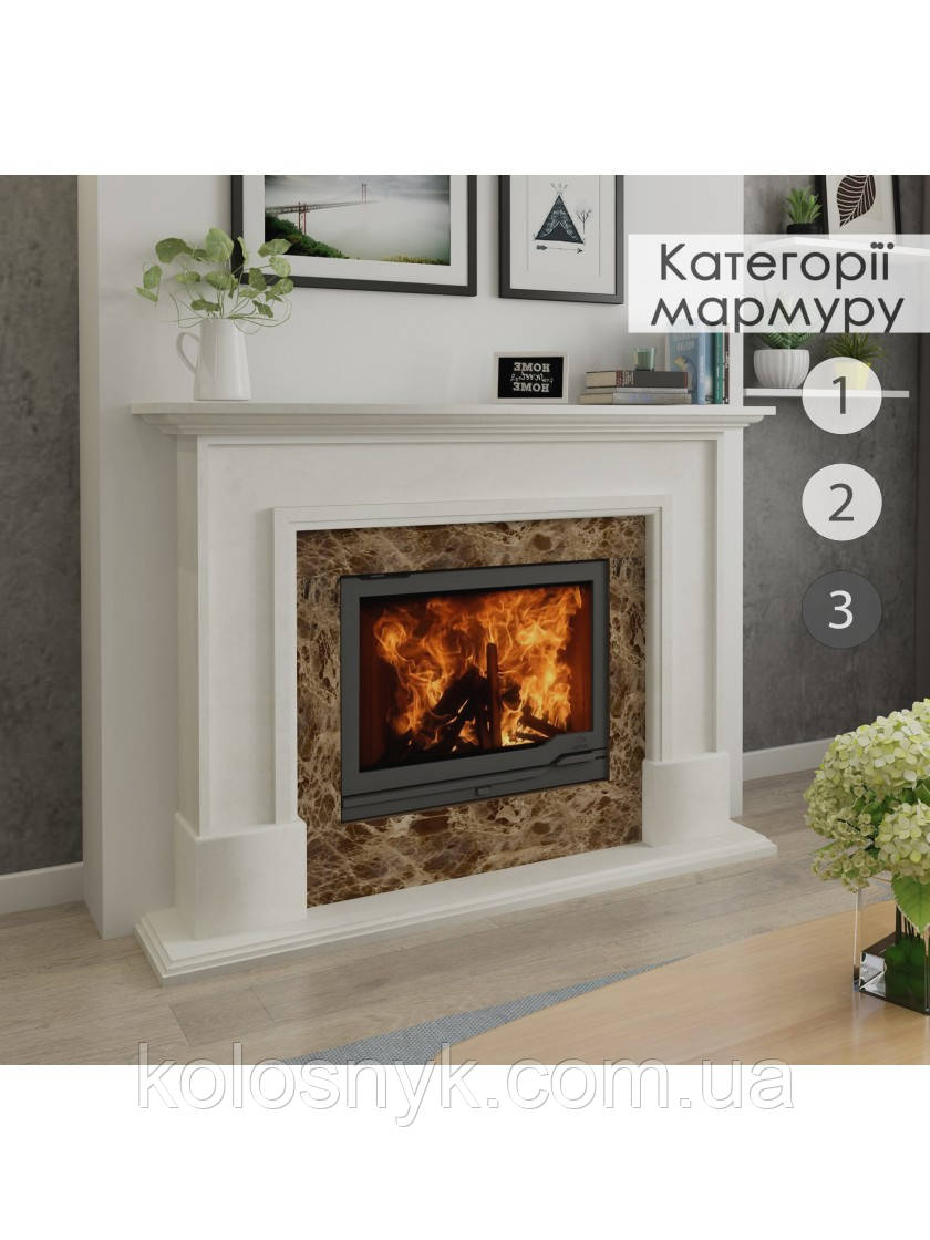 Каминна облицювання Hitis Лотос, матеріал мармур категорії 3