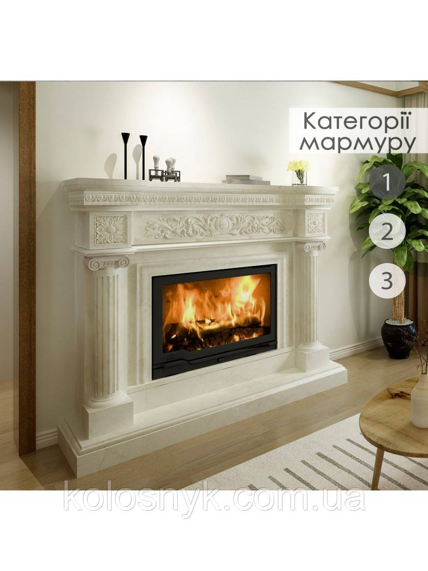 Каминне облицювання Hitis Єлегант 3, матеріал мармур категорії 1