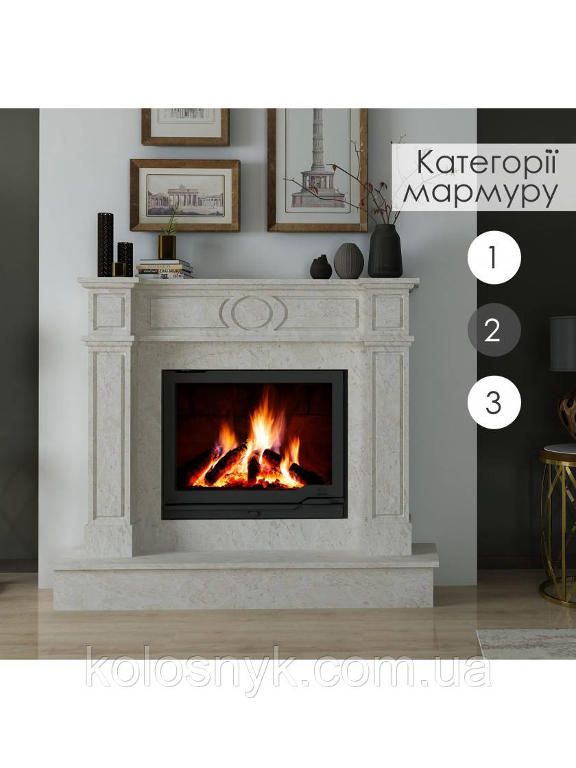 Каминне облицювання Hitis Прованс, матеріал мармур категорії 2