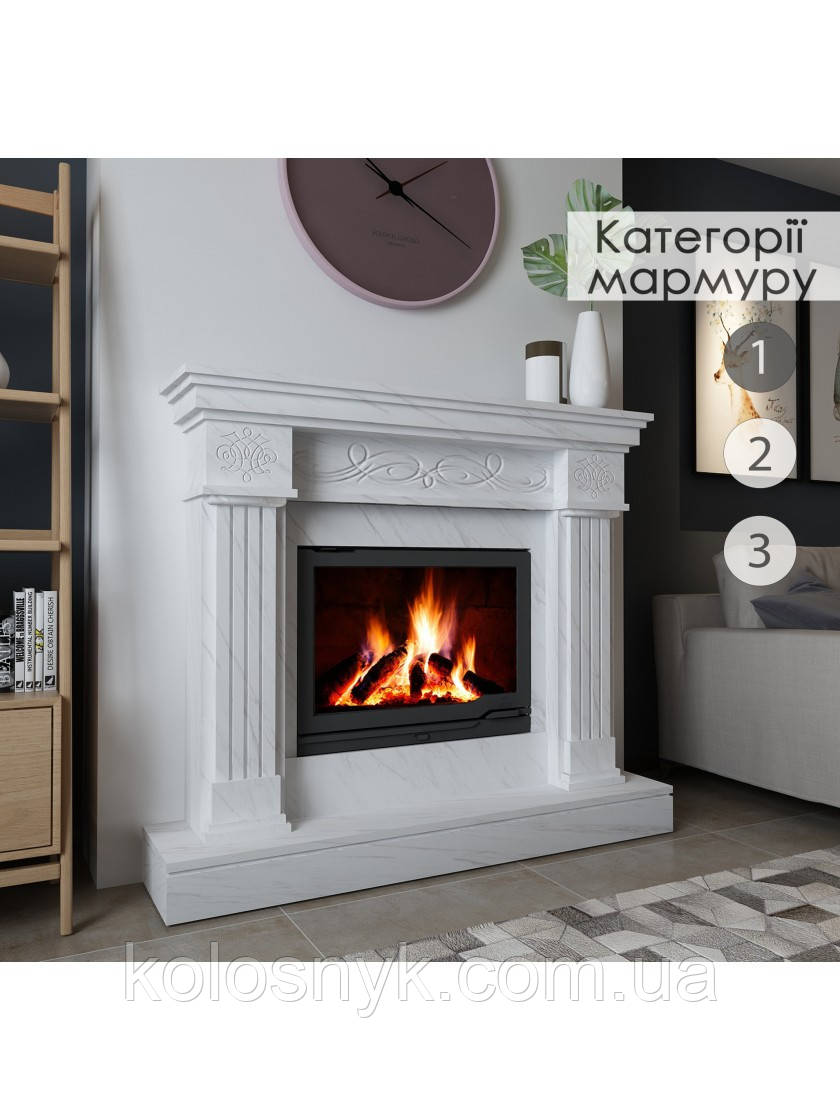 Каминне облицювання Hitis Фелісія, матеріал мармур категорії 1