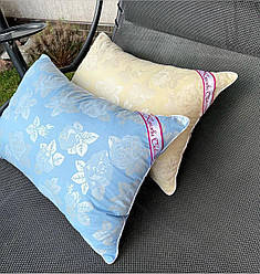 Подушки 50/70 см, downfill (штучний лебединий пух), тканина тик