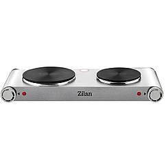 Настільна плита Zilan ZLN0542 2250W 2 конфорки Silver
