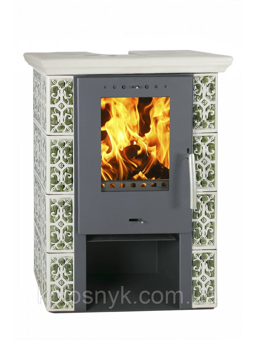 Виразкова піч Flama JASMIN EKO Keramik двокольорова Olive