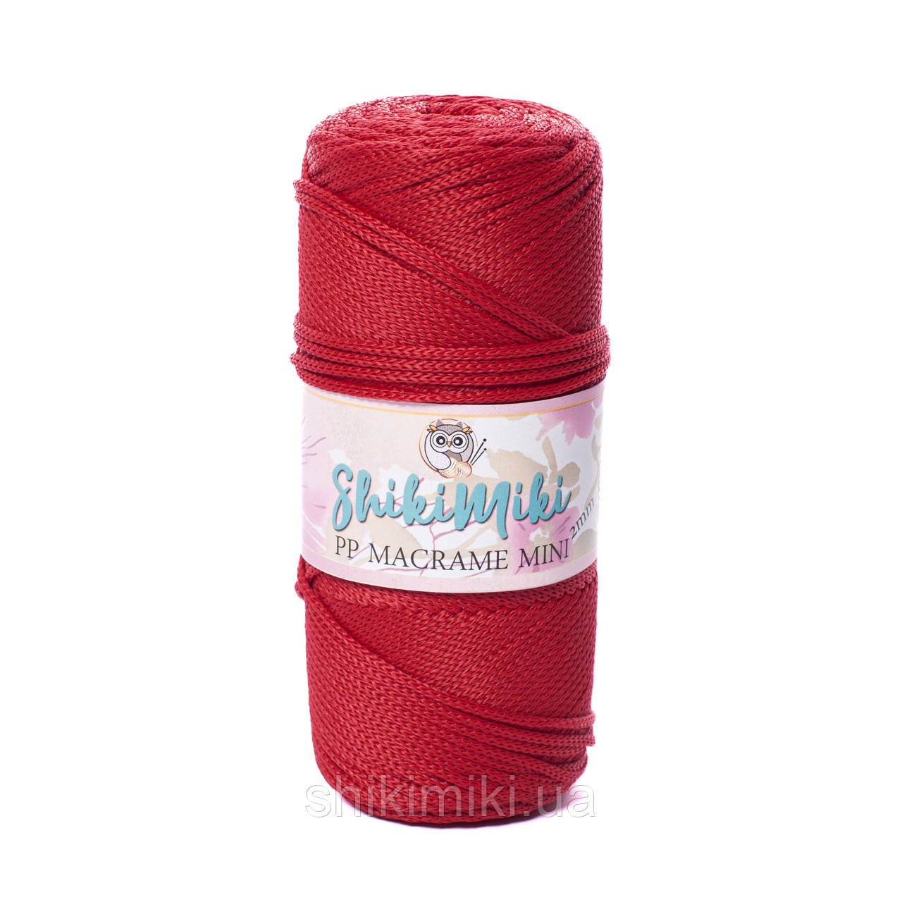 Трикотажний шнур поліпропіленовий PP Macrame Mini, колір Алий