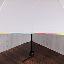 Парасолька складана de esse 3306A механічна Біла, фото 4