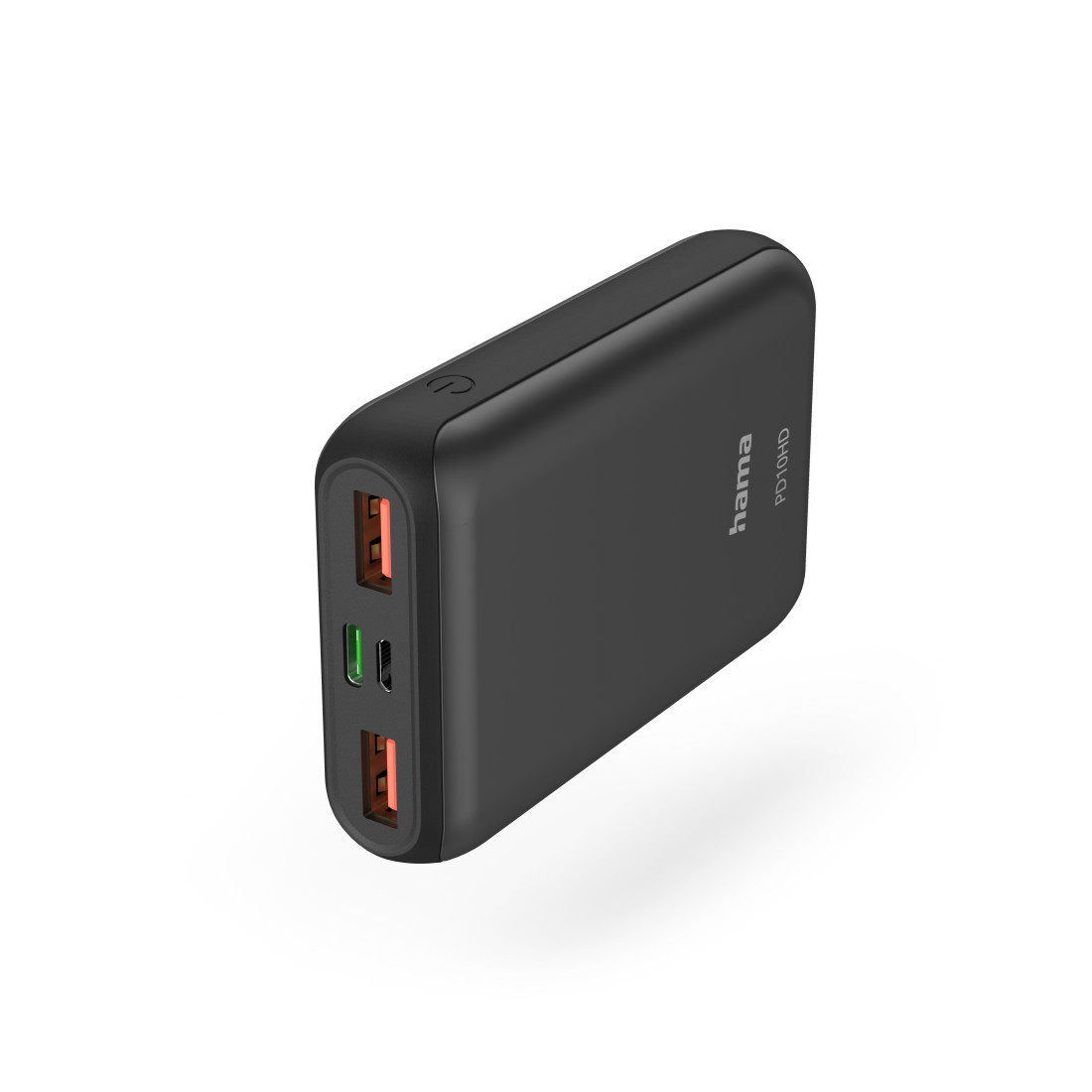 УМБ Hama PD-10HD 10000 mAh, USB-С, 2xUSB-A Grey (201662)
