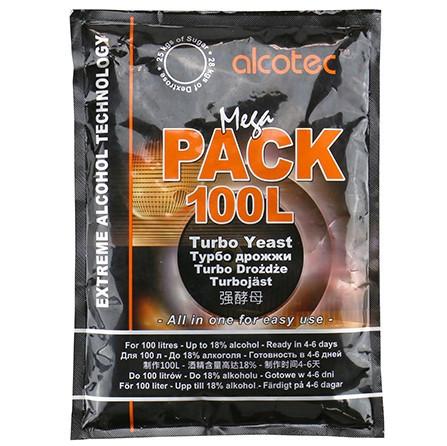 Турбо дріжджі для цукру Alcotec Mega PACK 100L