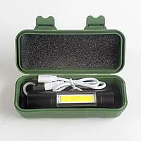 Фонарь USB BL-510 аккумуляторный Q5+COB+USB лампа в ПОДАРОК!!!