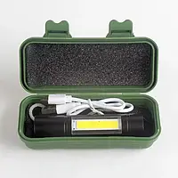 Ліхтар USB BL-510 акумуляторний Q5+COB+USB лампа в ПОДАРУНОК!!!