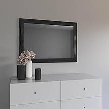 Дзеркало настінне 72х102 в чорній рамі Black Mirror для коридору