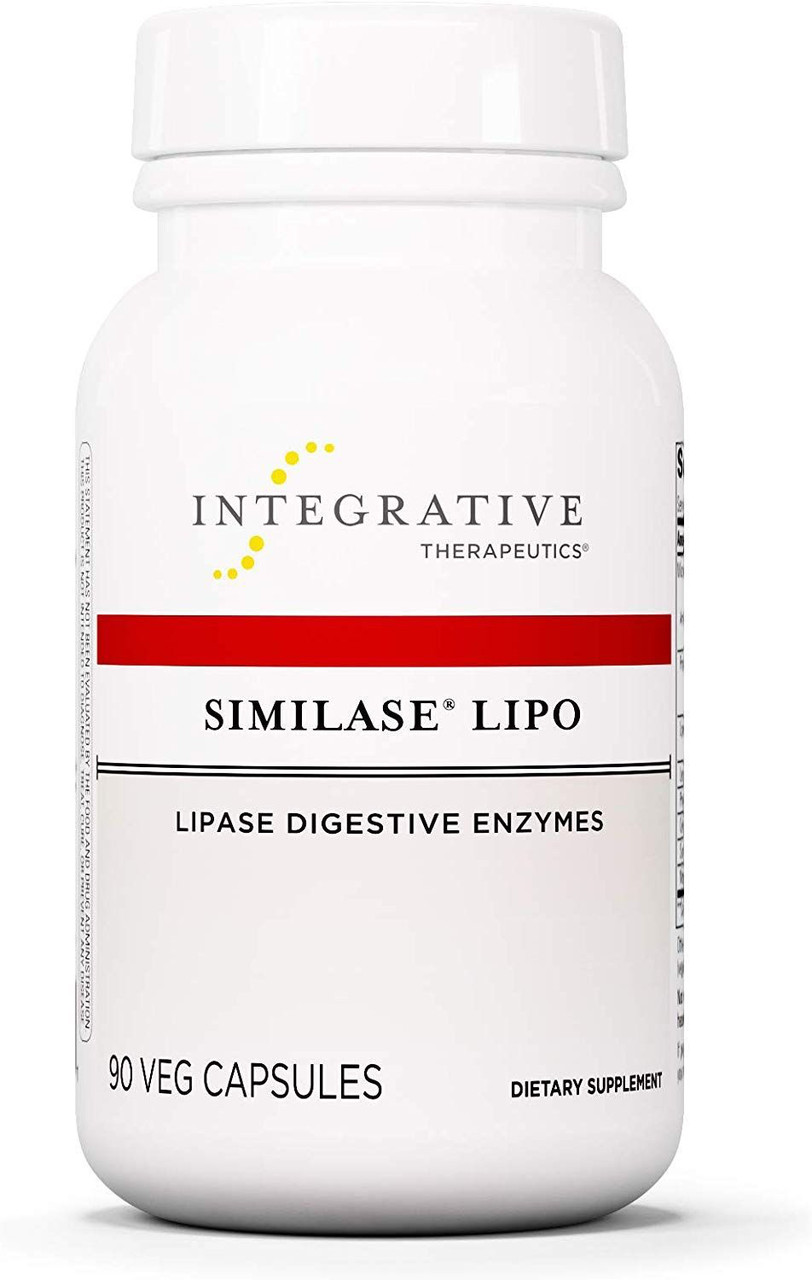 Ферменти для перетравлення жирів, Similase Lipo, Integrative Therapeutics, 90 вегетаріанських капсул