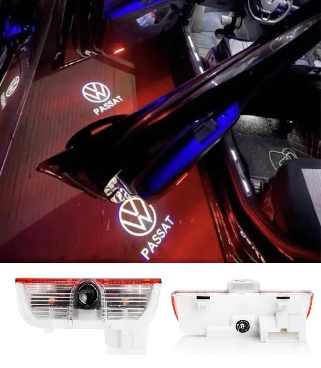 Штатна LED-підсвітка дверей із логотипом Фольцваген Volkswagen Passat B6 B7 B8 CC Golf