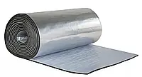 Шумоизоляция помещений каучуковая толщиной 6 мм, самоклеющаяся + алюминиевая фольга