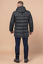 Зимова чоловіча графітова куртка на блискавці модель 32540 50 (L), фото 2