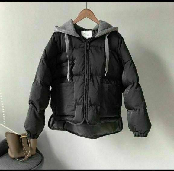 Теплая стильная женская курточка сезон зима синтепон 200 плащовка канада капюшон трехнить - фото 3 - id-p1726849891