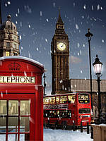 Картина по номерам «Зима в Лондоне» GX50100 40х50 | PICua
